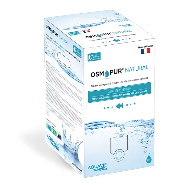 Confezione Aquavie Osmopur Natural 20 litri acqua osmosata per acquari marini e dolci Confezione Aquavie Osmopur Natural 20 litri acqua osmosata per acquari marini e dolci